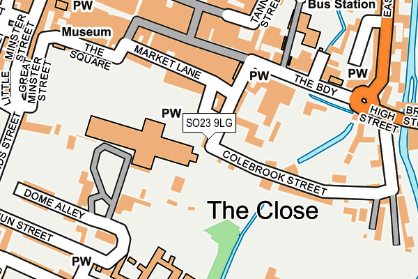 SO23 9LG map - OS OpenMap – Local (Ordnance Survey)