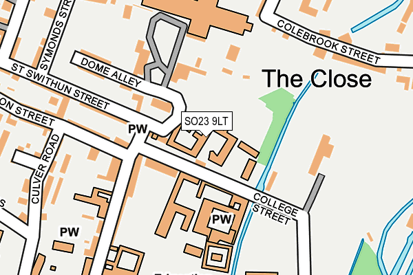 SO23 9LT map - OS OpenMap – Local (Ordnance Survey) SO23 9LT map - OS OpenMap – Local (Ordnance Survey)