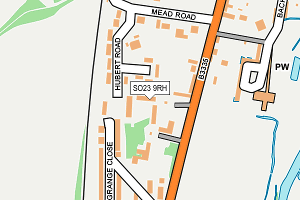SO23 9RH map - OS OpenMap – Local (Ordnance Survey) SO23 9RH map - OS OpenMap – Local (Ordnance Survey)