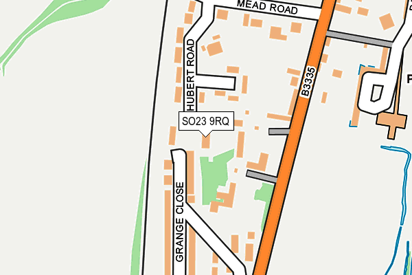 SO23 9RQ map - OS OpenMap – Local (Ordnance Survey) SO23 9RQ map - OS OpenMap – Local (Ordnance Survey)