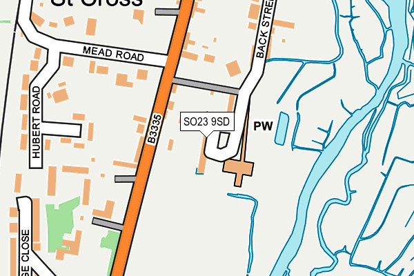 SO23 9SD map - OS OpenMap – Local (Ordnance Survey) SO23 9SD map - OS OpenMap – Local (Ordnance Survey)