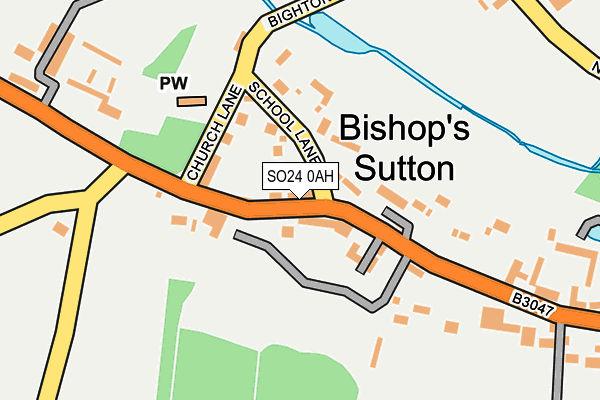 SO24 0AH map - OS OpenMap – Local (Ordnance Survey) SO24 0AH map - OS OpenMap – Local (Ordnance Survey)
