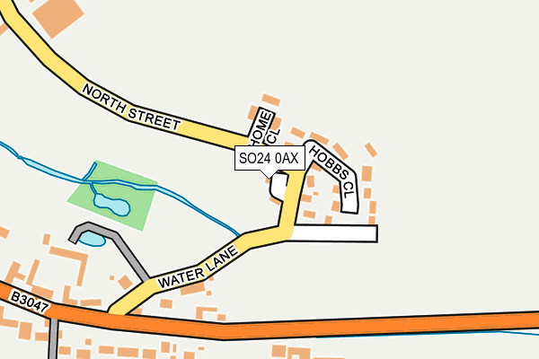 SO24 0AX map - OS OpenMap – Local (Ordnance Survey) SO24 0AX map - OS OpenMap – Local (Ordnance Survey)