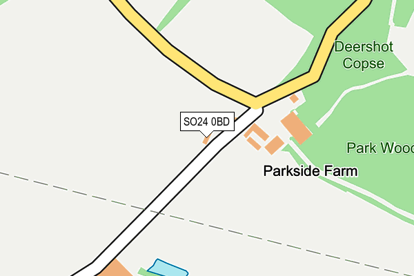 SO24 0BD map - OS OpenMap – Local (Ordnance Survey) SO24 0BD map - OS OpenMap – Local (Ordnance Survey)