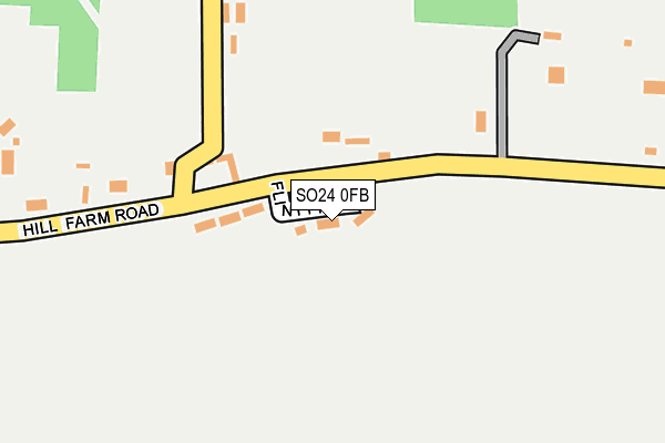 SO24 0FB map - OS OpenMap – Local (Ordnance Survey)