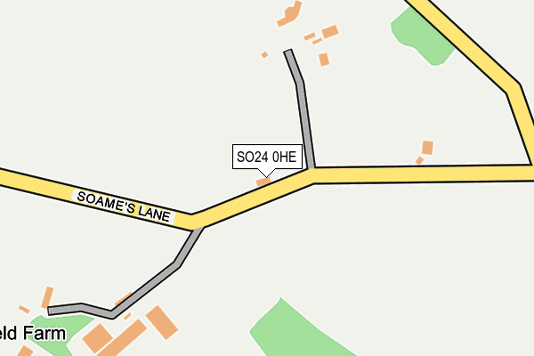 SO24 0HE map - OS OpenMap – Local (Ordnance Survey) SO24 0HE map - OS OpenMap – Local (Ordnance Survey)