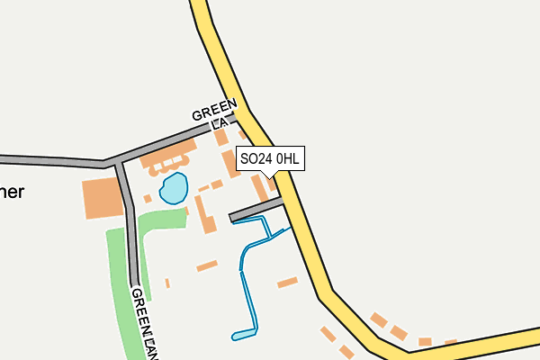 SO24 0HL map - OS OpenMap – Local (Ordnance Survey) SO24 0HL map - OS OpenMap – Local (Ordnance Survey)