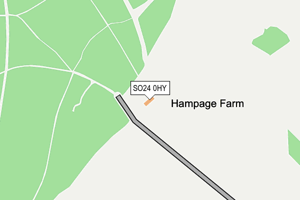 SO24 0HY map - OS OpenMap – Local (Ordnance Survey) SO24 0HY map - OS OpenMap – Local (Ordnance Survey)