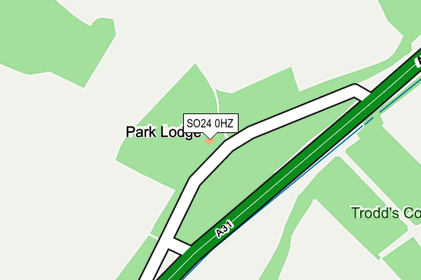 SO24 0HZ map - OS OpenMap – Local (Ordnance Survey)