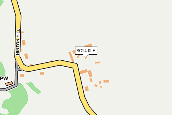 SO24 0LE map - OS OpenMap – Local (Ordnance Survey) SO24 0LE map - OS OpenMap – Local (Ordnance Survey)