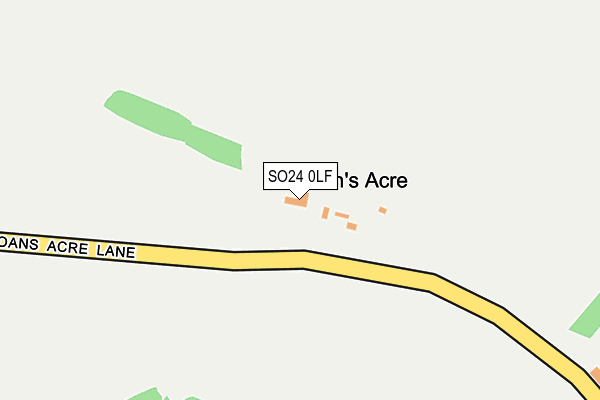 SO24 0LF map - OS OpenMap – Local (Ordnance Survey) SO24 0LF map - OS OpenMap – Local (Ordnance Survey)