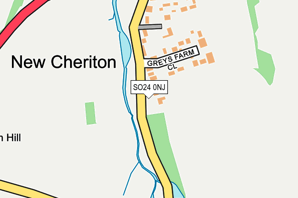 SO24 0NJ map - OS OpenMap – Local (Ordnance Survey) SO24 0NJ map - OS OpenMap – Local (Ordnance Survey)
