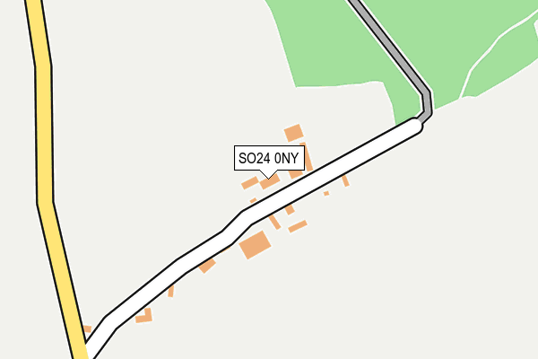 SO24 0NY map - OS OpenMap – Local (Ordnance Survey) SO24 0NY map - OS OpenMap – Local (Ordnance Survey)