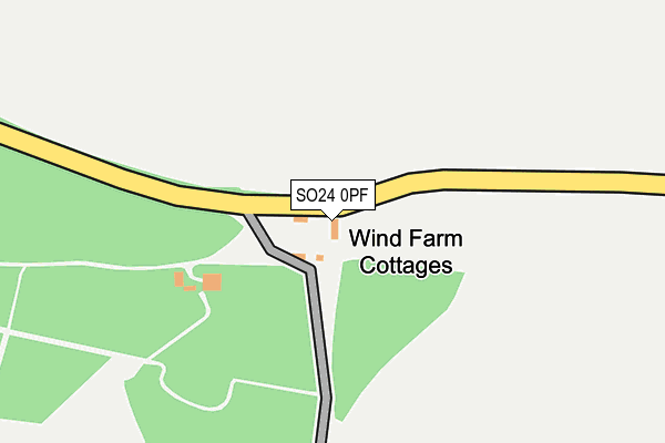 SO24 0PF map - OS OpenMap – Local (Ordnance Survey) SO24 0PF map - OS OpenMap – Local (Ordnance Survey)