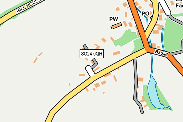 SO24 0QH map - OS OpenMap – Local (Ordnance Survey) SO24 0QH map - OS OpenMap – Local (Ordnance Survey)