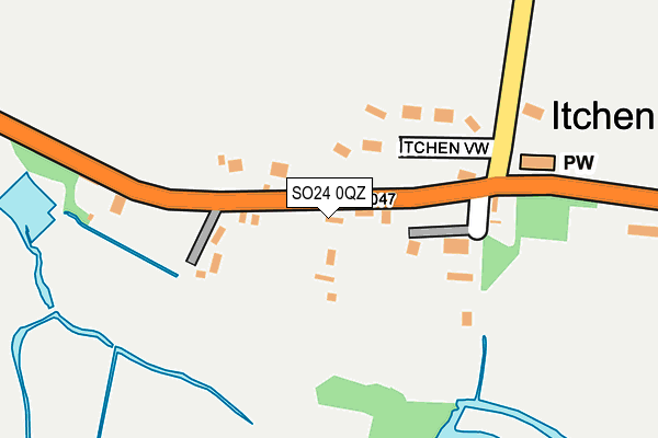 SO24 0QZ map - OS OpenMap – Local (Ordnance Survey)