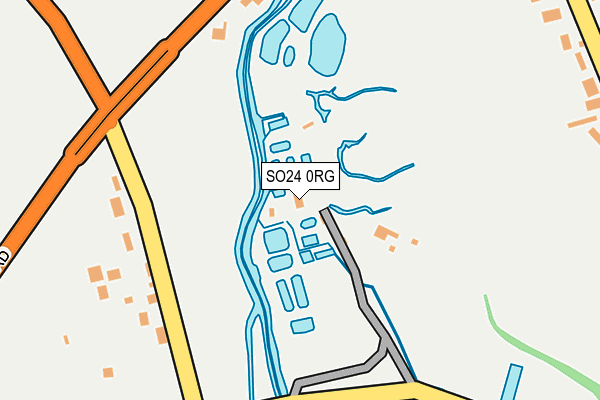 SO24 0RG map - OS OpenMap – Local (Ordnance Survey) SO24 0RG map - OS OpenMap – Local (Ordnance Survey)