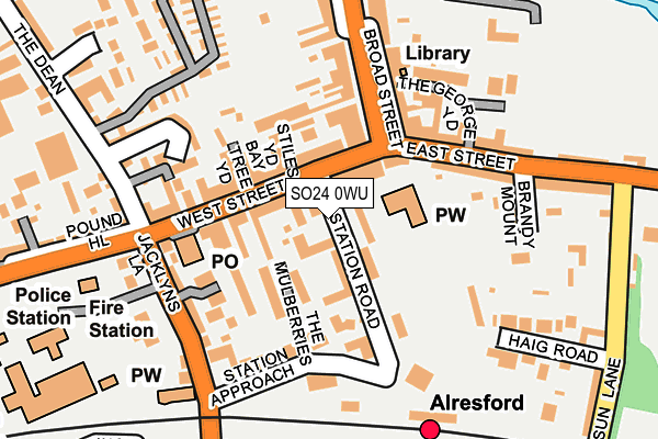 SO24 0WU map - OS OpenMap – Local (Ordnance Survey) SO24 0WU map - OS OpenMap – Local (Ordnance Survey)