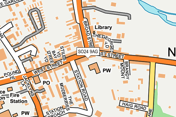 SO24 9AG map - OS OpenMap – Local (Ordnance Survey) SO24 9AG map - OS OpenMap – Local (Ordnance Survey)