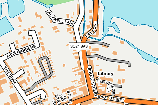 SO24 9AS map - OS OpenMap – Local (Ordnance Survey) SO24 9AS map - OS OpenMap – Local (Ordnance Survey)