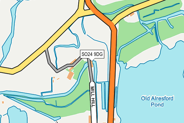 SO24 9DG map - OS OpenMap – Local (Ordnance Survey) SO24 9DG map - OS OpenMap – Local (Ordnance Survey)
