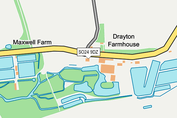 SO24 9DZ map - OS OpenMap – Local (Ordnance Survey) SO24 9DZ map - OS OpenMap – Local (Ordnance Survey)