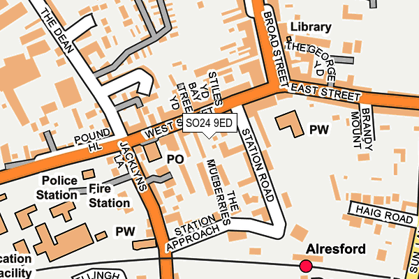 SO24 9ED map - OS OpenMap – Local (Ordnance Survey) SO24 9ED map - OS OpenMap – Local (Ordnance Survey)