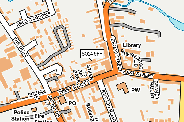 SO24 9FH map - OS OpenMap – Local (Ordnance Survey) SO24 9FH map - OS OpenMap – Local (Ordnance Survey)