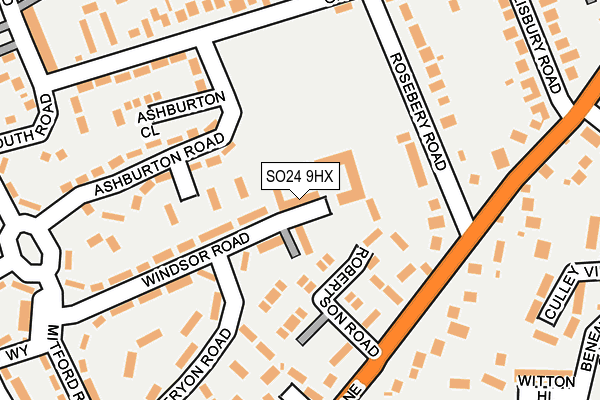 SO24 9HX map - OS OpenMap – Local (Ordnance Survey) SO24 9HX map - OS OpenMap – Local (Ordnance Survey)
