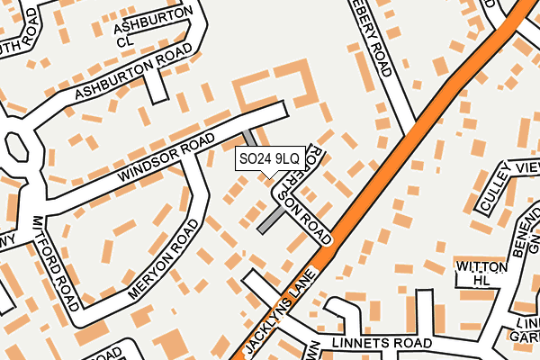 SO24 9LQ map - OS OpenMap – Local (Ordnance Survey) SO24 9LQ map - OS OpenMap – Local (Ordnance Survey)