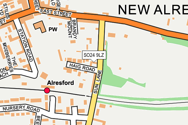 SO24 9LZ map - OS OpenMap – Local (Ordnance Survey) SO24 9LZ map - OS OpenMap – Local (Ordnance Survey)