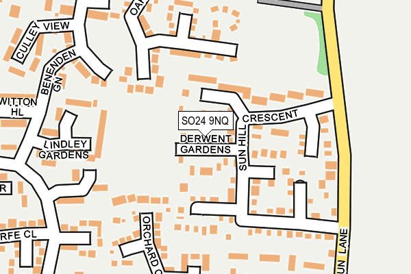 SO24 9NQ map - OS OpenMap – Local (Ordnance Survey) SO24 9NQ map - OS OpenMap – Local (Ordnance Survey)