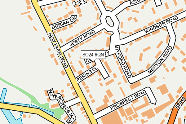 SO24 9QN map - OS OpenMap – Local (Ordnance Survey) SO24 9QN map - OS OpenMap – Local (Ordnance Survey)