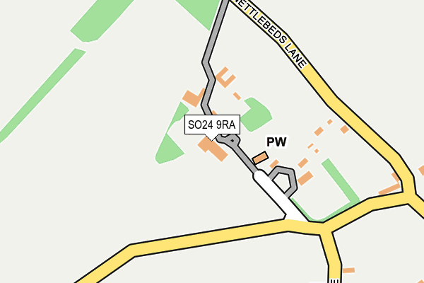 SO24 9RA map - OS OpenMap – Local (Ordnance Survey) SO24 9RA map - OS OpenMap – Local (Ordnance Survey)