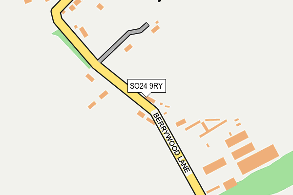 SO24 9RY map - OS OpenMap – Local (Ordnance Survey) SO24 9RY map - OS OpenMap – Local (Ordnance Survey)
