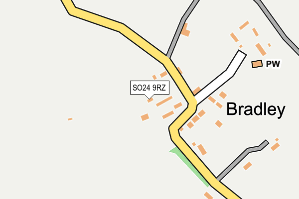 SO24 9RZ map - OS OpenMap – Local (Ordnance Survey) SO24 9RZ map - OS OpenMap – Local (Ordnance Survey)