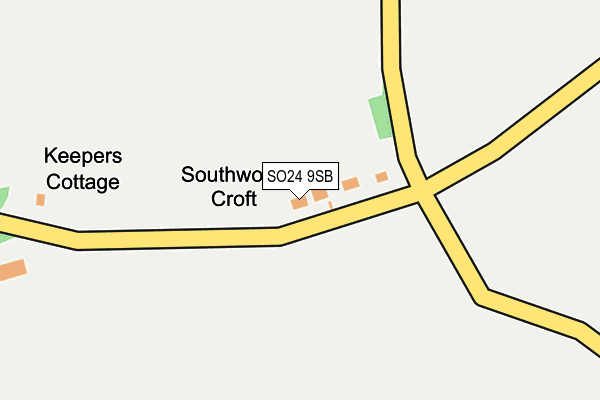 SO24 9SB map - OS OpenMap – Local (Ordnance Survey) SO24 9SB map - OS OpenMap – Local (Ordnance Survey)