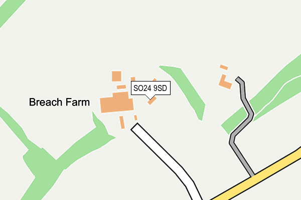 SO24 9SD map - OS OpenMap – Local (Ordnance Survey) SO24 9SD map - OS OpenMap – Local (Ordnance Survey)