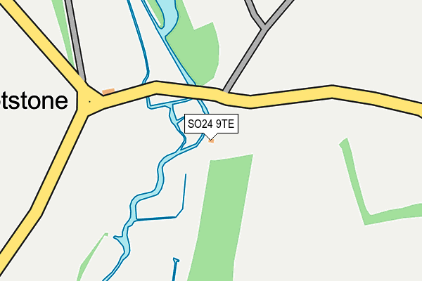 SO24 9TE map - OS OpenMap – Local (Ordnance Survey) SO24 9TE map - OS OpenMap – Local (Ordnance Survey)