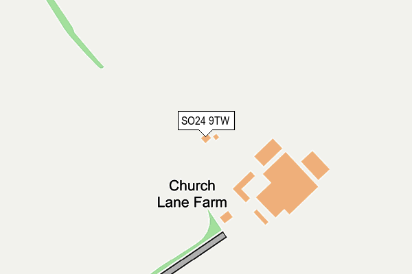SO24 9TW map - OS OpenMap – Local (Ordnance Survey) SO24 9TW map - OS OpenMap – Local (Ordnance Survey)