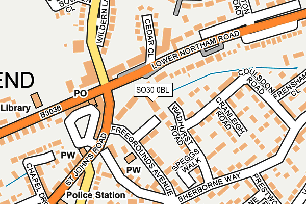 SO30 0BL map - OS OpenMap – Local (Ordnance Survey) SO30 0BL map - OS OpenMap – Local (Ordnance Survey)