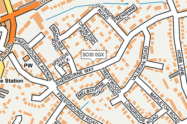 SO30 0GX map - OS OpenMap – Local (Ordnance Survey) SO30 0GX map - OS OpenMap – Local (Ordnance Survey)