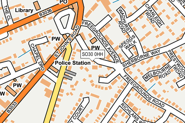 SO30 0HH map - OS OpenMap – Local (Ordnance Survey) SO30 0HH map - OS OpenMap – Local (Ordnance Survey)