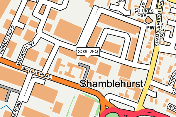 SO30 2FQ map - OS OpenMap – Local (Ordnance Survey) SO30 2FQ map - OS OpenMap – Local (Ordnance Survey)