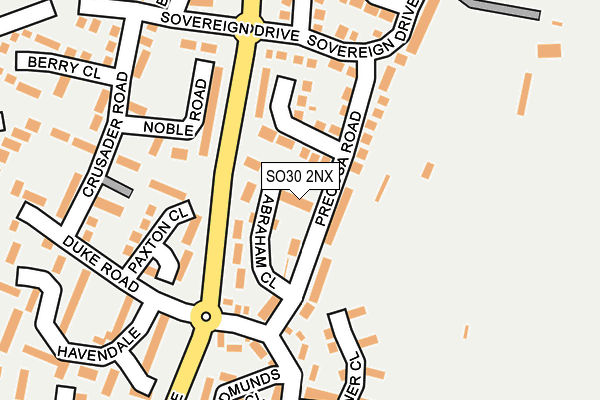 SO30 2NX map - OS OpenMap – Local (Ordnance Survey) SO30 2NX map - OS OpenMap – Local (Ordnance Survey)