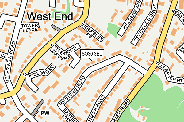 SO30 3EL map - OS OpenMap – Local (Ordnance Survey) SO30 3EL map - OS OpenMap – Local (Ordnance Survey)