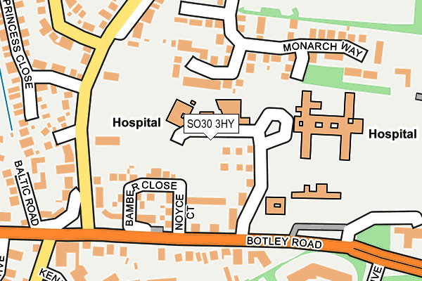 SO30 3HY map - OS OpenMap – Local (Ordnance Survey) SO30 3HY map - OS OpenMap – Local (Ordnance Survey)