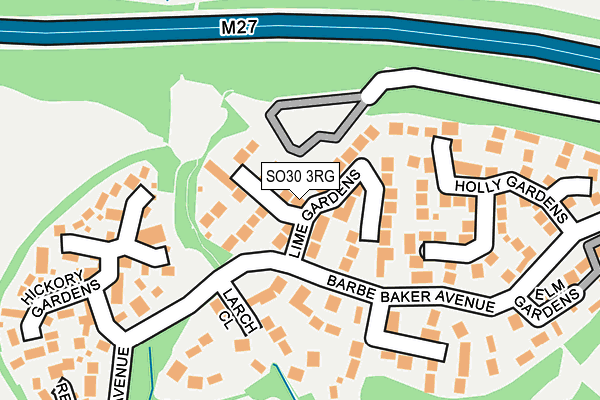 SO30 3RG map - OS OpenMap – Local (Ordnance Survey) SO30 3RG map - OS OpenMap – Local (Ordnance Survey)