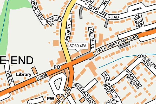 SO30 4PA map - OS OpenMap – Local (Ordnance Survey) SO30 4PA map - OS OpenMap – Local (Ordnance Survey)