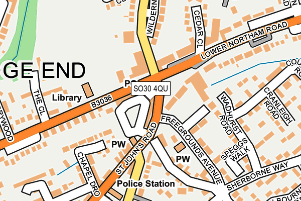 SO30 4QU map - OS OpenMap – Local (Ordnance Survey) SO30 4QU map - OS OpenMap – Local (Ordnance Survey)